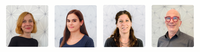 Bild Projektkernteam v.l.n.r.: Astrid Lenk, Desiree Szöky, Katharina Kloiber, Nikolaus Dürk